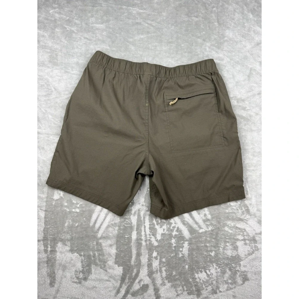 The North Face Shorts Mens Medium Olive Green Hiking Outdoor Elastic Waist